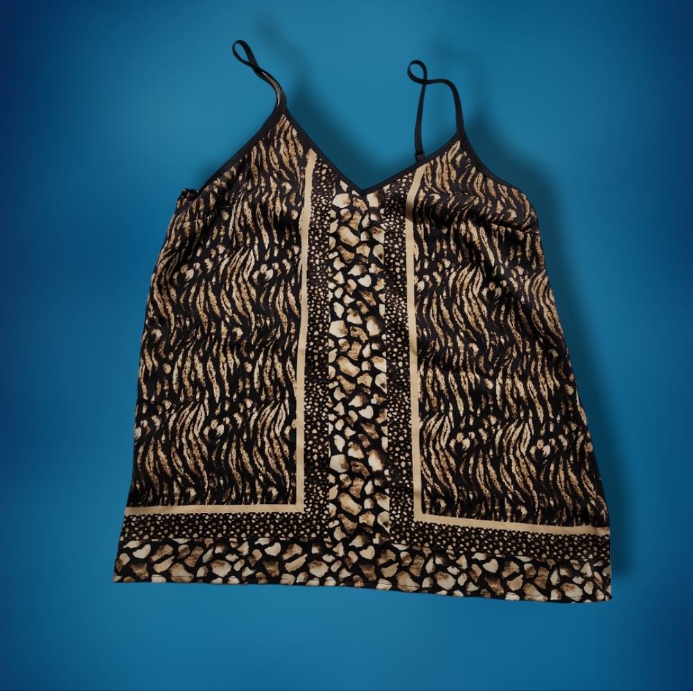 Express Satin Animal Print Camisole Size Medium